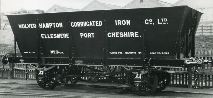 Framed Print : Wolverhampton Corregated Iron Co wagon Framed Print : Wolverhampton Corregated Iron Co wagon