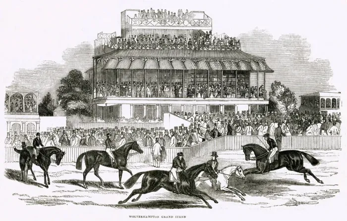 Framed Print : Wolverhampton Racecourse 1844 Framed Print : Wolverhampton Racecourse 1844