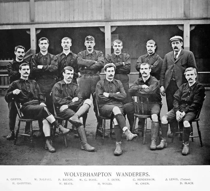 Framed Print : Wolverhampton Wanderers, 1890s Framed Print : Wolverhampton Wanderers, 1890s