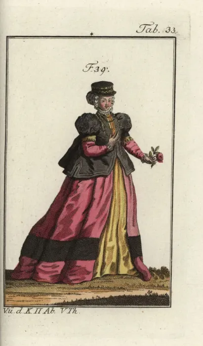 Framed Print : Woman of Alsace, 1577