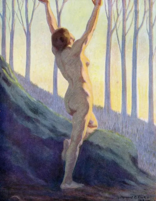 Framed Print : WOMAN AMID NATURE We have found our own, O my soul ! Date: 1913 Framed Print : WOMAN AMID NATURE We have found our own, O my soul ! Date: 1913