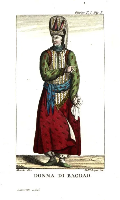 Framed Print : Woman of Baghdad in formal dress Framed Print : Woman of Baghdad in formal dress