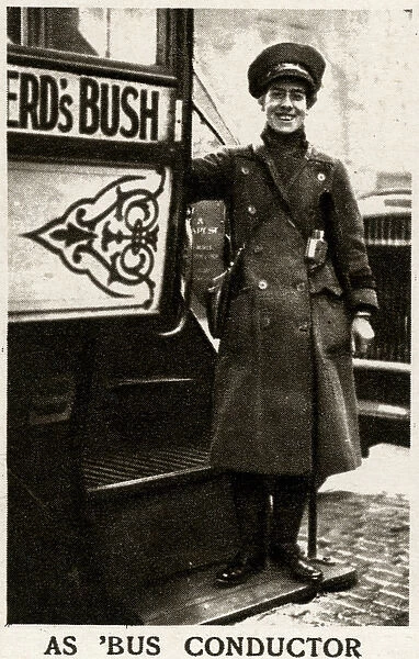 Woman bus conductor during WWI