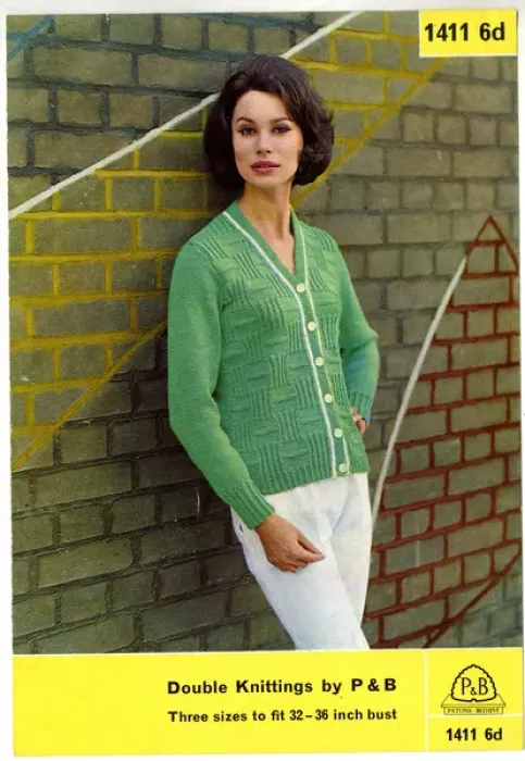 Framed Print : Woman in a chequered design cardigan Framed Print : Woman in a chequered design cardigan