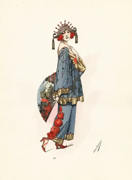 Framed Print : Woman in Chinese fancy-dress costume Framed Print : Woman in Chinese fancy-dress costume