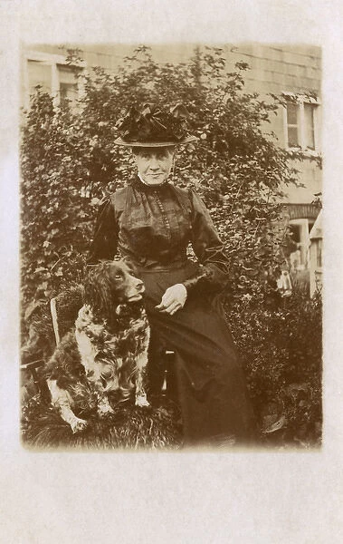 Woman with Cocker Spaniel