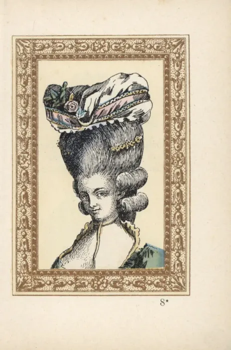 Framed Print : Woman in the Coiffure a la Raucour, named Framed Print : Woman in the Coiffure a la Raucour, named