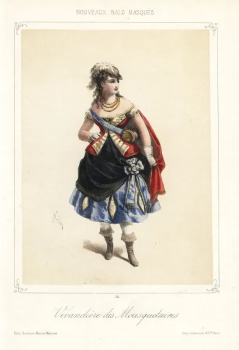Framed Print : Woman in costume as a sutler to the musketeers Framed Print : Woman in costume as a sutler to the musketeers