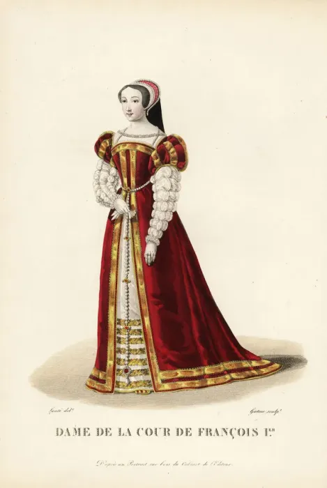 Framed Print : Woman of the court of King Francis I, 1515-1547 Framed Print : Woman of the court of King Francis I, 1515-1547