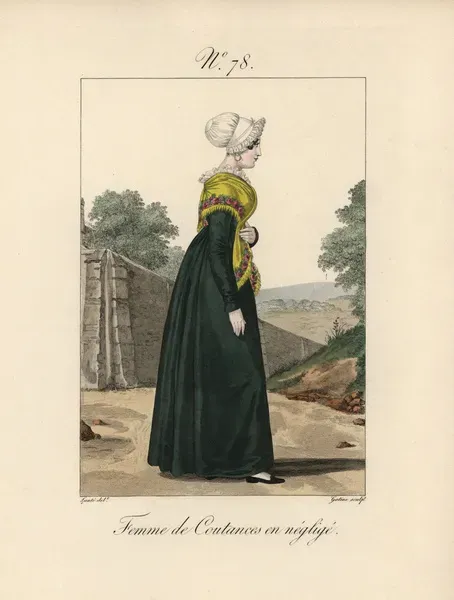 Woman of Coutances in Casual Home Dress, 1827 Print. Art Prints, Posters &  Puzzles from Mary Evans