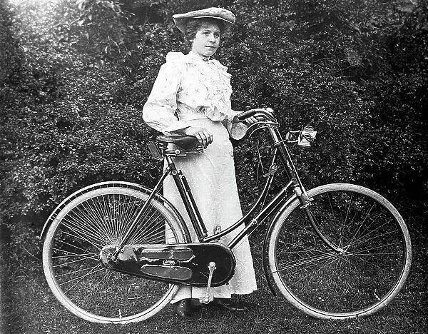 Woman cyclist