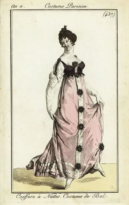Framed Print : Woman dancing at a ball, Paris, 1803 Framed Print : Woman dancing at a ball, Paris, 1803