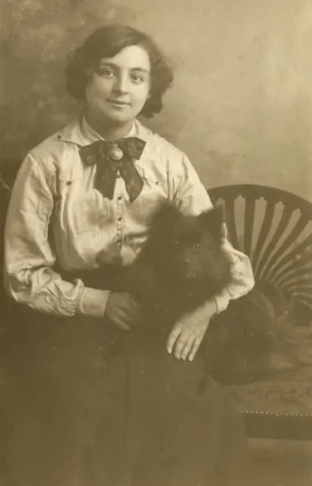 Framed Print : Woman with dog Framed Print : Woman with dog