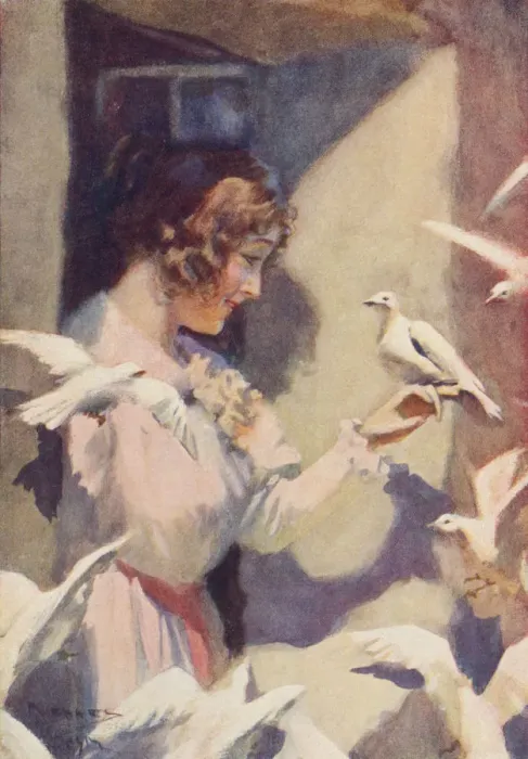 Framed Print : WOMAN & DOVES WOMAN & DOVES Framed Print : WOMAN & DOVES WOMAN & DOVES