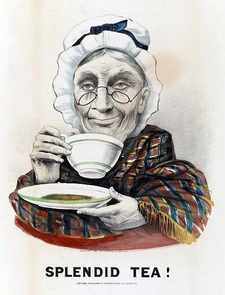Woman drinking a cup of tea