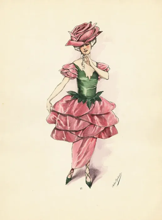 Framed Print : Woman in fancy dress costume as a rose bloom Framed Print : Woman in fancy dress costume as a rose bloom