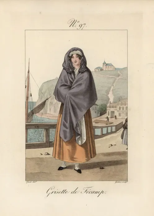 Framed Print : Woman of Fecamp. Like the serre-tete of le Havre Framed Print : Woman of Fecamp. Like the serre-tete of le Havre