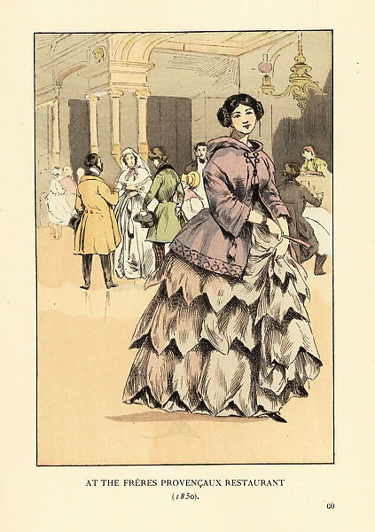 Woman at the Freres Provencaux Restaurant, Paris, 1850