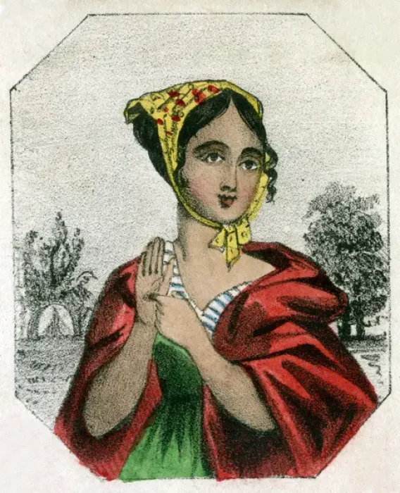 Framed Print : Woman in a garden Framed Print : Woman in a garden