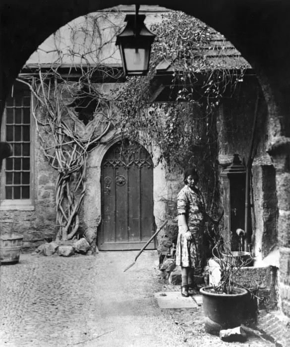 Framed Print : Woman in a garden Framed Print : Woman in a garden