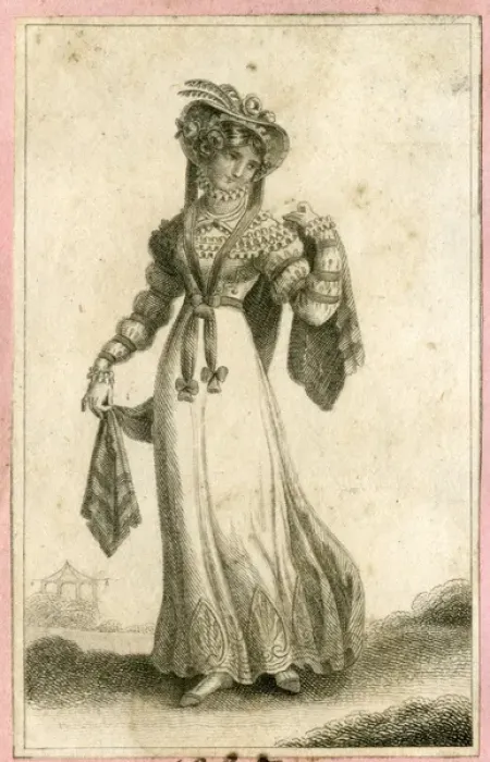 Framed Print : Woman in Georgian style costume Framed Print : Woman in Georgian style costume