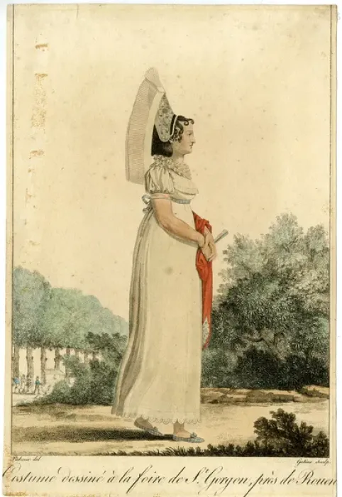 Framed Print : Woman in a Georgian style dress Framed Print : Woman in a Georgian style dress
