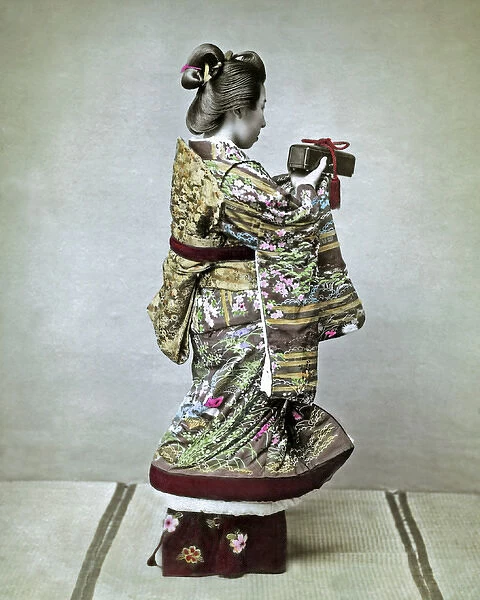 Woman with gift, Japan