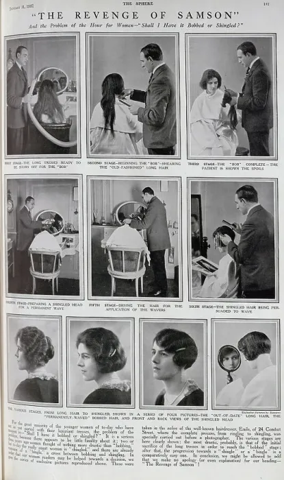 Framed Print : A Woman having a haircut Framed Print : A Woman having a haircut