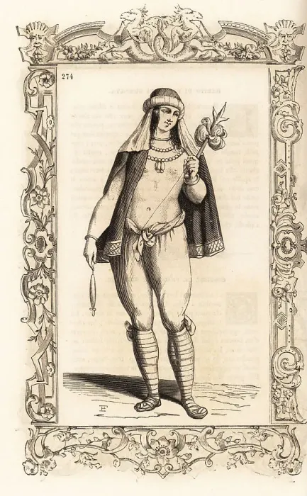 Framed Print : Woman of the Island of Grenada, 16th century Framed Print : Woman of the Island of Grenada, 16th century