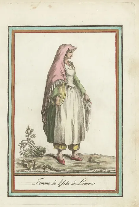 Framed Print : Woman of the island of Lemnos, Ottoman Empire Framed Print : Woman of the island of Lemnos, Ottoman Empire