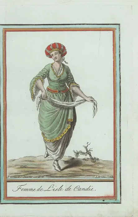 Framed Print : Woman of the Kingdom of Candia, Ottoman Empire, dancing Framed Print : Woman of the Kingdom of Candia, Ottoman Empire, dancing