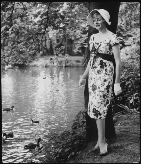 Framed Print : Woman by Lake 1959 Framed Print : Woman by Lake 1959