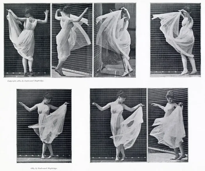 Framed Print : Woman in a long dress turning, etc. second of two Date: 1887 Framed Print : Woman in a long dress turning, etc. second of two Date: 1887