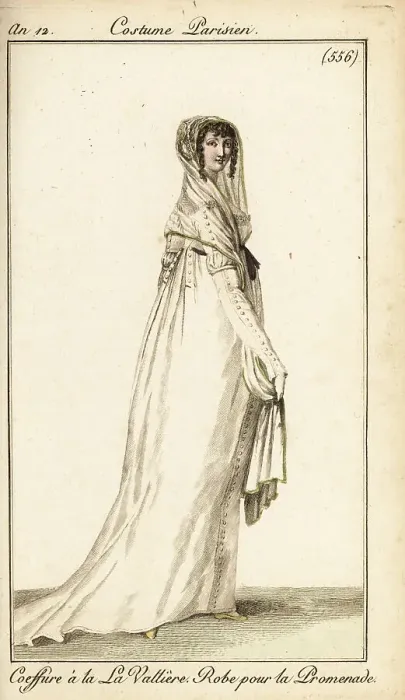 Framed Print : Woman in Louise de La Valliere hairstyle, Paris, 1804 Framed Print : Woman in Louise de La Valliere hairstyle, Paris, 1804