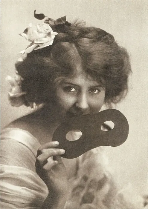 Framed Print : Woman with a Mask Framed Print : Woman with a Mask