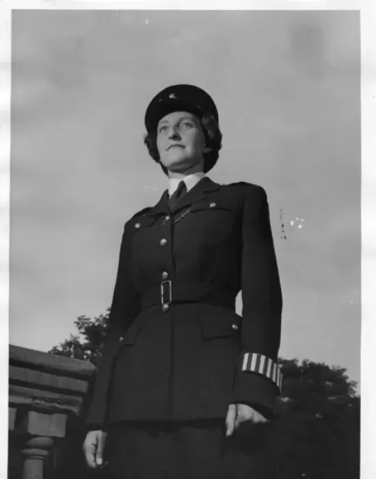 Framed Print : Woman police officer in Bather uniform, London Framed Print : Woman police officer in Bather uniform, London