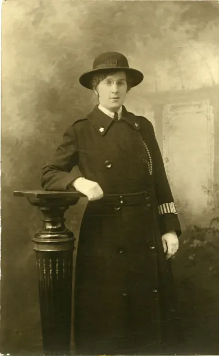 Framed Print : Woman police officer, Elsie G Hutchinson, London Framed Print : Woman police officer, Elsie G Hutchinson, London