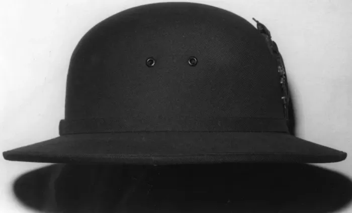 Framed Print : Woman police officer helmet, Stanley uniform, London Framed Print : Woman police officer helmet, Stanley uniform, London