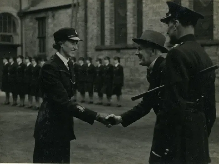 Framed Print : Woman police officer Marion Macmillan in Northern Ireland Framed Print : Woman police officer Marion Macmillan in Northern Ireland
