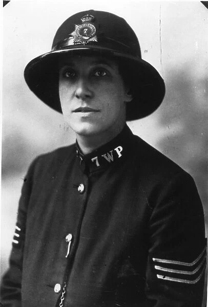 Woman police officer Sergeant Florence Hill, London