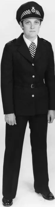 Framed Print : Woman police officer in updated uniform, London Framed Print : Woman police officer in updated uniform, London