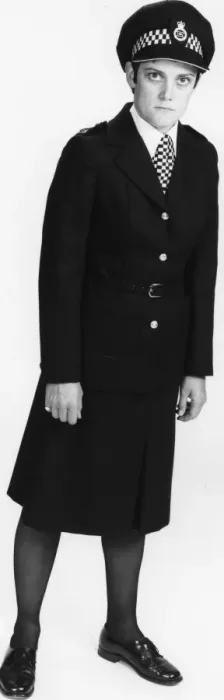 Framed Print : Woman police officer in updated uniform, London Framed Print : Woman police officer in updated uniform, London