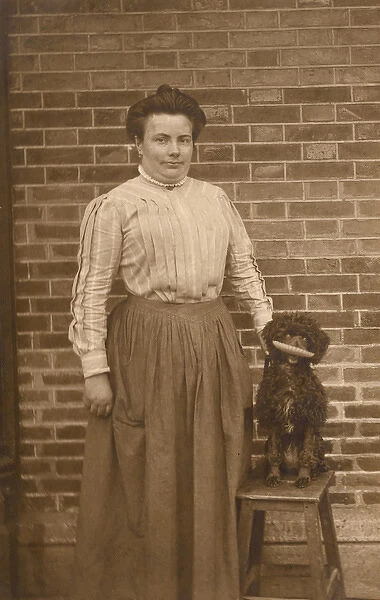 Woman with Poodle