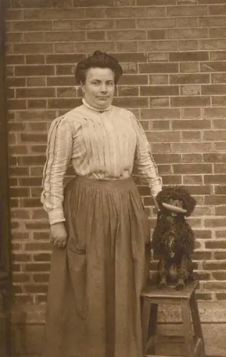 Framed Print : Woman with Poodle Framed Print : Woman with Poodle