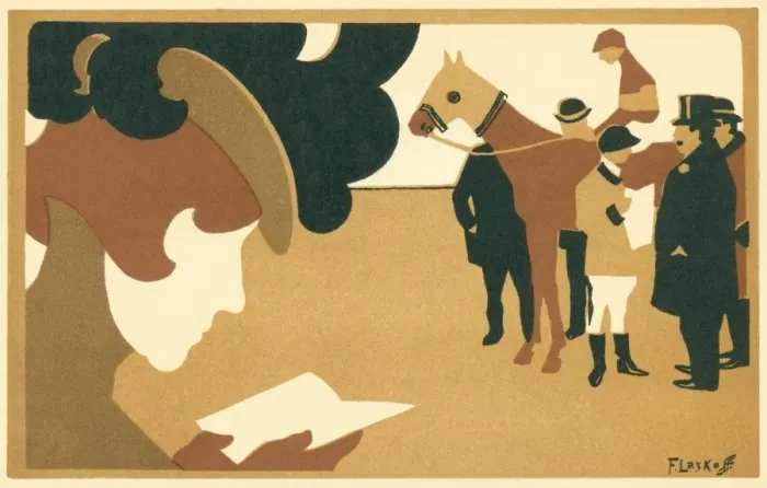 Framed Print : Woman at a race meeting Framed Print : Woman at a race meeting