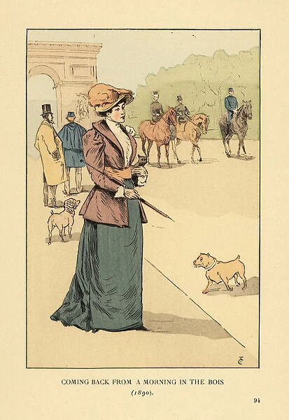 Woman returning from the Bois de Boulogne, 1890