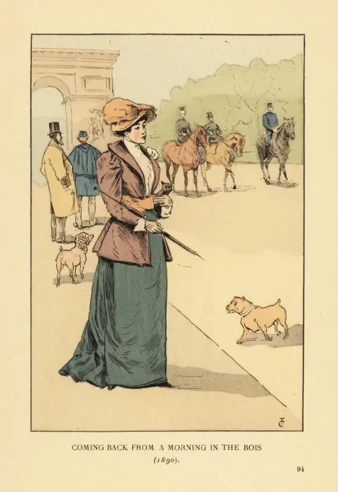 Framed Print : Woman returning from the Bois de Boulogne, 1890 Framed Print : Woman returning from the Bois de Boulogne, 1890