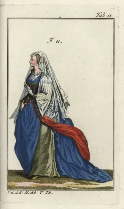 Framed Print : Woman of Rome in formal attire, 1581 Framed Print : Woman of Rome in formal attire, 1581