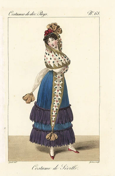 Woman of Seville, Spain, 19th century