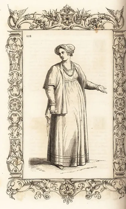 Framed Print : Woman of Slavonia or Dalmatia, 16th century Framed Print : Woman of Slavonia or Dalmatia, 16th century
